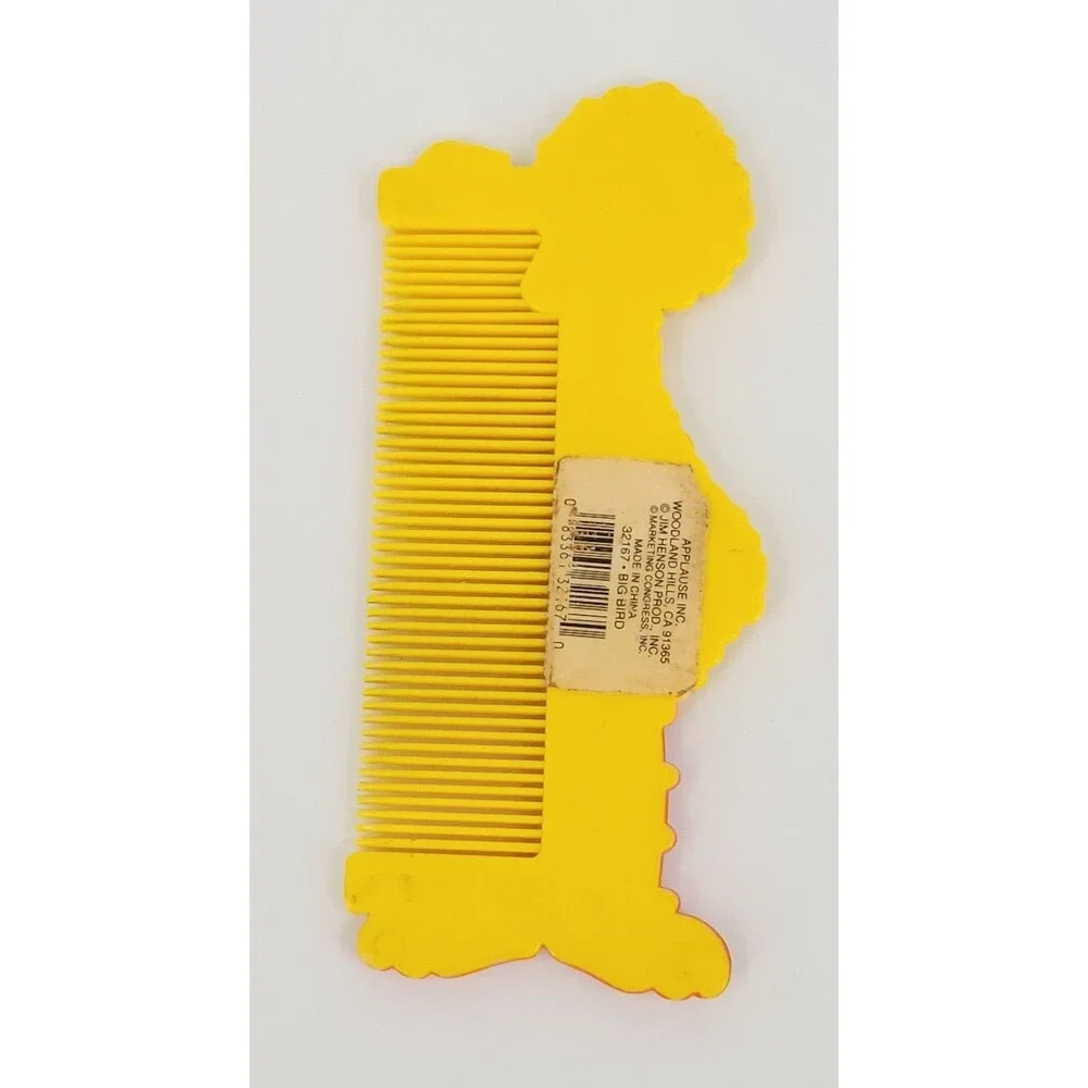 Vintage 1990 Sesame Street Big Bird Childs Hair Comb Applause Retro 6